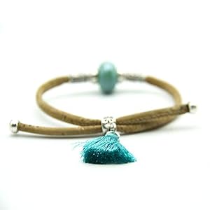 The Eco Owl Cork Bracelet, Bracelets, Natural Jewellery, Wood Bracelet, Wooden Yoga Charm, Bracelets for Women, Woman's Chain, Unisex, Vegan. BR 301
