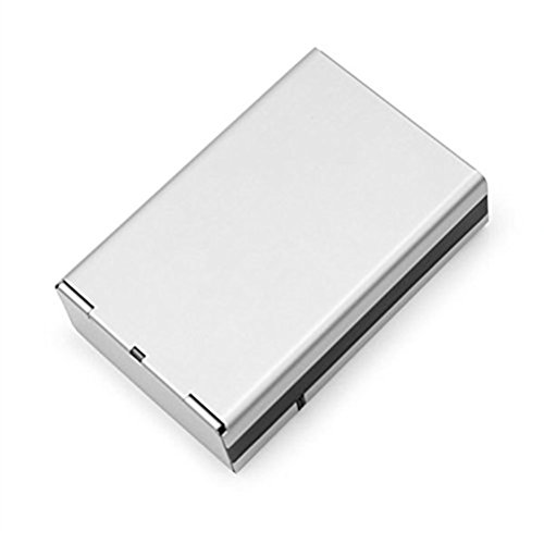 OULII Zigaretten-Etui Zigarette Zigarre schützende Deckel (Silber) - 5