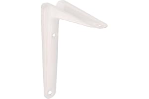 Amig - Support pour Étagère Murale - Équerre en Acier - 250x200 mm - Couleur Blanche - Résistant jusqu’à 35 Kg - Angle pour Étagères - Support pour Tablettes - Facile à Installer