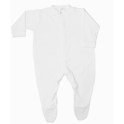 BabywearUK Sleepsuit - White - Newborn - British Made