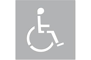SIGNALÉTIQUE.BIZ FRANCE Pochoir Handicapé, Pochoir de signalisation, Marquage au sol, Signalisation au sol, Pochoir de balisage, Pochoir PVC pour marquage au sol