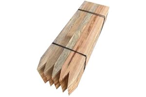 BITS AND BOBS FOR YOU 24x Wooden pegs/stakes, site edging stakes,450mm long treated and pointed
