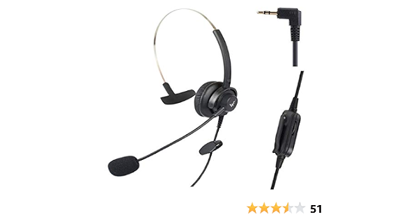 Cuffie con controllo volume + mute + standard jack 2.5 mm per spa Series  Cisco SPA303 SPA504G e altri, Polycom Soundpoint IP 320 330, Grandstream,  Linksys, Panasonic Cortelco : Amazon.it: Elettronica