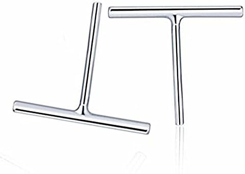 LOCHING Fashion Cute Simple Plain Bar Studs Earrings 925 Sterling Silver Ear Studs Earrings for Women/Ladies/Girls