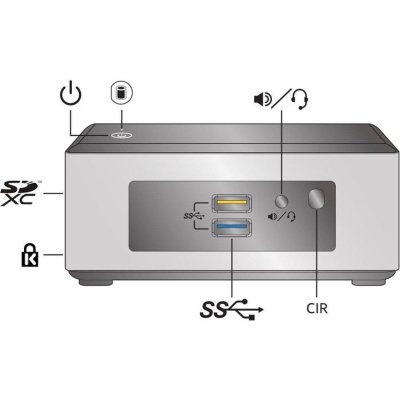 Intel Nuc Mini komplett PC – Intel Core 2,16 GHz – 8 GB RAM – 256 GB SSD – Windows 10 Pro – USB 3.0 – HDMI – Intel HD Grafik – 3 Jahre Garantie - 3
