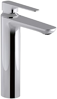 Mitigeur lavabo - modèle haut - corps lisse, sans tirette, sans vidage.