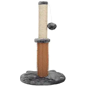 Long Cat Post Cat Post Foldable High Stability Cat Post for Indoor Multifunctional Kittens Cat Head Bottom cat Column - Dark Gray