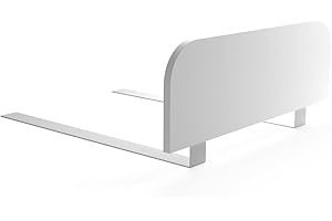 regalik Barrière de lit Protection antichute lit Enfant 60x20 cm - Blanc - Protection antichute Stable sans percer - Barrière de lit en stratifié - Montage Facile sous Le Matelas
