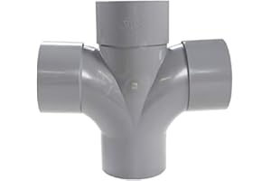 First Plast - Raccord PVC évacuation First Plast - Culotte PVC Double Parallèle 87°30 Mâle Femelle Ø100 FIRST-PLAST