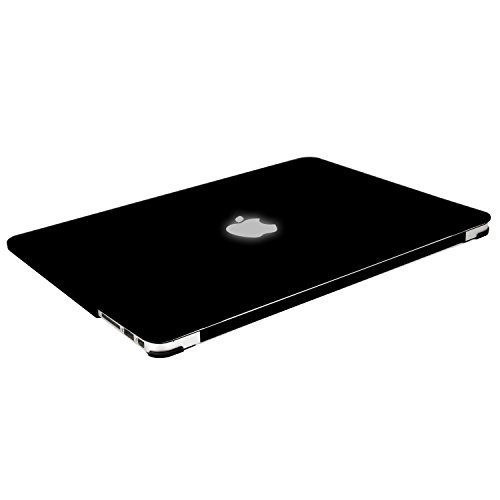 YGJ® Matte Silky-Smooth Satins Touch Hard Shell Case Cover for Apple Macbook (MacBook Air 13.3″, Black) - 8