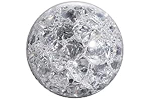 HXSCOO Sfera di Cristallo Feng Shui Fontana d'Acqua Bonsai Sfera di Vetro Palla di crepa di Ghiaccio Decorazione del Giardino di casa Ornamenti Sfera di Cracking (Color : Clear, Size : 30mm)