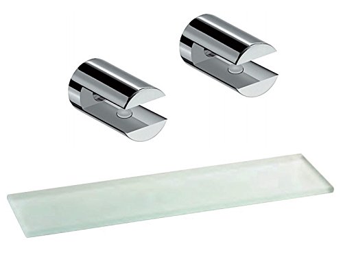 Preisvergleich Produktbild Glasablage 60cm mit 2Wandhalterungen Chrom Picola