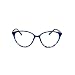 Produktbild WooCo Retro Brille für Damen und Herren, Ausverkauf Fashion Frame Flat Mirror Brillengestell Acht Farbe Eyewear(Blau,One size)
