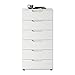 Produktbild Unbekannt Kommode Hilton - Weiß Hochglanz - 60x120 cm