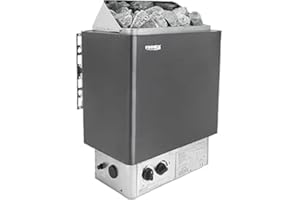 Finnex Electric Sauna Heater ? Spa Heater with Heat Rocks ? Built-In Thermostatic Control ? Heats Up Quickly ? Automatic Safety On/Off Timer ? Supports Body Detox & Weight Loss