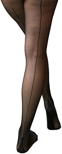 Jonathan Aston New Seam &amp; Heel Tights-Black / Black-A (Small)
