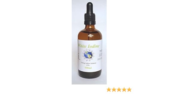 100ml White Iodine Solution 15 Max Strength Best Original