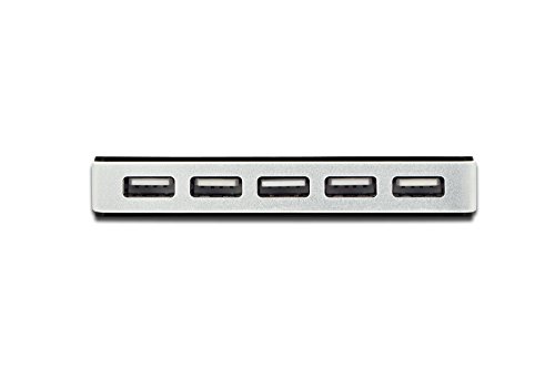 DIGITUS USB 2.0 HUB, 10-Port, 4x USB A, 1x USB B mini, inkl. USB A – mini USB Kabel & 5V 4A Netzteil, schwarz - 2