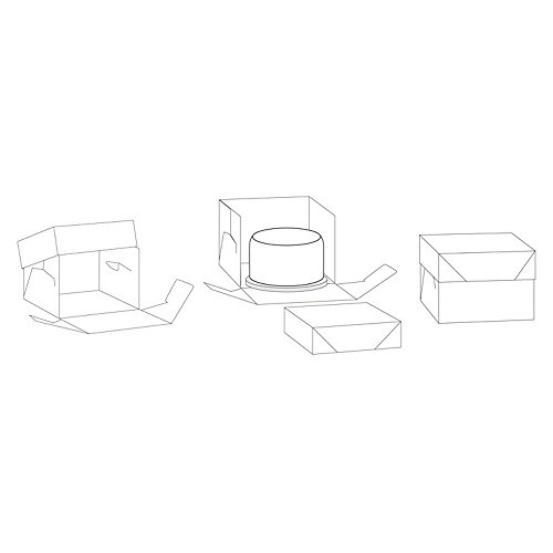 Scatola porta torta a piani alta – cm 30,5×30,5x25h - 2