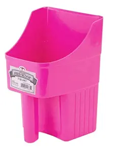 Little Giant 3-Quart Enclosed Feed Scoop, Hot Pink