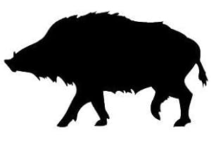 EUSKAL HERRIA EH Sanglier autocollant adhésif - noir, 10 cm