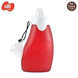 Sili Squeeze 120ml (Offene Tülle) - Wiederverwendbare Quetschies aus Silikon, Quetschbeutel zum selbst befüllen, BPA, PVC und Phthalat-frei für Smoothies und Pürees