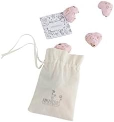 Paperblooms gift set with seed heart spawn set in a cotton bag – 10 seed bombs as a magical idea for decoration or an environmentally friendly present for birthdays, weddings or Mother’s Day, in light pink