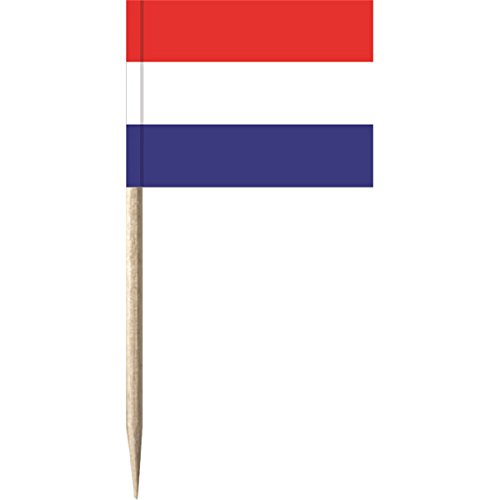 50 x Flaggenpicker / Käsepicker "Niederlande" - partydiscount24®
