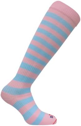 CaresoxBaby Shower Maternity and Vein Support Graduated Compression Recovery Socks, Pink/Sky, Medium - CSN7011