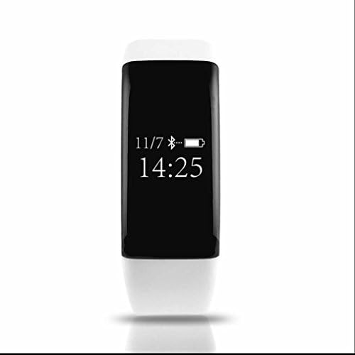 Smart Watch Bluetooth Smart Watch intelligente Sport Watch Fitness Bracelet Watch, Heart Rate Blood Pressure Monitor, Sleep Monitor Wristband Wrist Band Armband – Fitness Gym Armband Strap Case Cover with Camera for Samsung/Huawei/Sony/, White