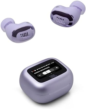 JBL Live Buds 3 Cuffie Wireless Bluetooth, 40 Ore di Autonomia, con Cancellazione Adattiva del Rumore e High-Resolution JBL Signature Sound, Impermeabili IP55, Viola