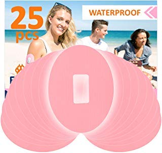 Fixic Patches pour G4 G5 - Adhésif Imperméable - Ovale - Prédécoupé - Meilleure Fixation pour G4 G5 - Lot de 20 Rose