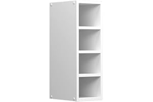 ‎VICCO Vicco Hängeschrank R-Line, offener Küchenschrank, Weiß/Weiß, 20 cm