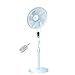 Produktbild Elektrischer Ventilator Hause Vertikale Bodenventilator Silent DC Inverter Fan Intelligente Fernbedienung Timing 12 File Shaking Head Fan (Color : Blue, Size : 45 * 22 * 138CM)
