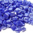 Glass Mosaic Ottoman Treasure Tiles Pearlised Brilliant Blue 50 gram pack (Approx. 100 pieces)