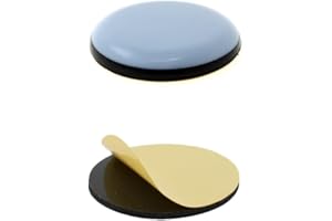 Lifeswonderful - PTFE Teflon Furniture Glides - Round - Self Adhesive Sliders - Variety of Sizes (30mm, Qty 16)