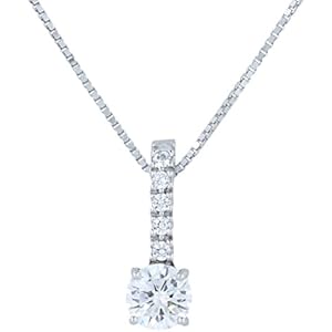 Gioiello Italiano - Silber Halskette mit Zirkonia und farbigen Steinen