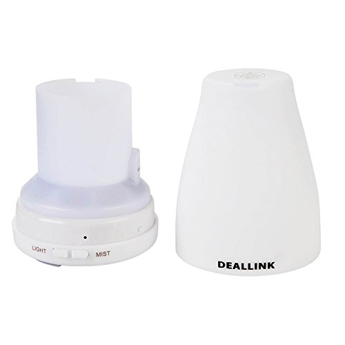Aroma Diffuser 100ml Deallink Ultraschall Luftbefeuchter mit 7 LED Farbwechsel Kalten Nebel für Ätherische Öle, Kinderzimmer Schlafzimmer Büro - 6