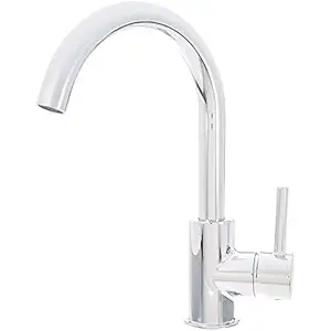 AmazonBasics Modern Goose-neck Basin Tap - Polished Chrome