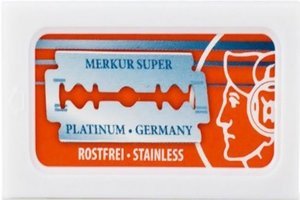10 Merkur Super Platinum blades (1 pack) + 1 Free Silver Star bIade