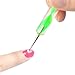 Hrhyme 5Pcs 2 Way Dotting Pen Tool Nail Art Tip Dot Paint Manicure Kit - Multicolor