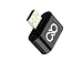 Advent Basic™ Cute Little Adapter Micro USB OTG to USB 2.0 Adapter Compatible With Smartphones & Tablets (Multicolor) RS.149.00