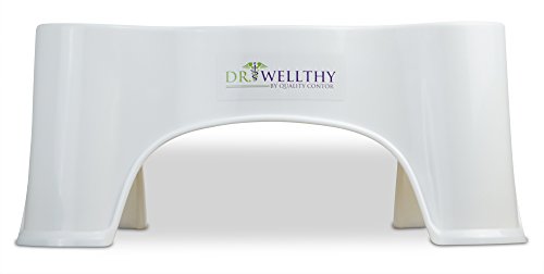 Dr. Wellthy – DER Toilettenhocker – einfache und effektive Prävention gegen Hämorrhoiden, Verstopfung oder Reizdarm zur Darmsanierung, Darmreinigung, Entgiftung unterstützend geeignet – für eine gesunde und aktive Darmflora (Toilettenhocker) - 3