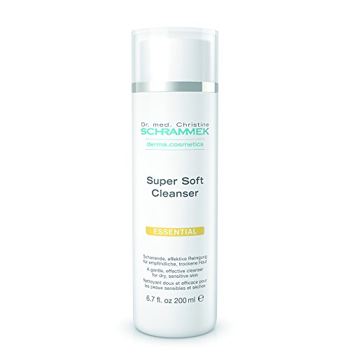 Dr. med Christine Schrammek Super Soft Cleanser, 200 ml, Essential Care- Schonende Reinigungsmilch für empfindliche, trockene Haut