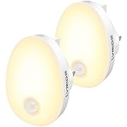 LED Night Light Plug in Wall, LYRIDZ Motion Sensor Night Lights, Smart Auto on/Off Indoor Lighting,Dimming 1-120LM for Adults Nursery Kids Baby Children's Room Bedroom,Stairs,Hallway,Corridor (2Pack)