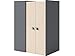 Produktbild Begehbarer Kleiderschrank IKS Rechts Anthrazit/Eiche Creme Kleiderschranksystem möbel schrank  schlafzimmerschrank kleiderschrank günstig wäscheschrank schranksysteme