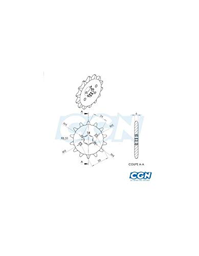 CGN PIECES VELO ET SCOOTER CGN Pieces Velo y Scooter Piñón Derbi Senda Gpr gsm