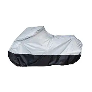 AmazonBasics Motorcycle Cover - Medium(Grey and Black)