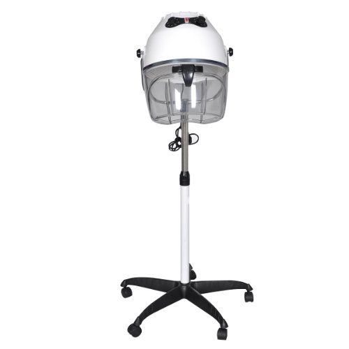 vidaXL Trockenhaube + Stativ Friseur Haartrockner Frisör 900W weiß Haartrockenhaube - 2