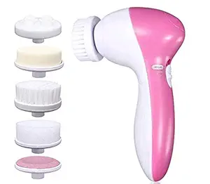 QUANTIC 5 in 1 Portable Electric Facial Cleaner Multifunction Massager, Face Massage Machine For Face, Facial Machine, Beauty Massager, Facial Massager For Women